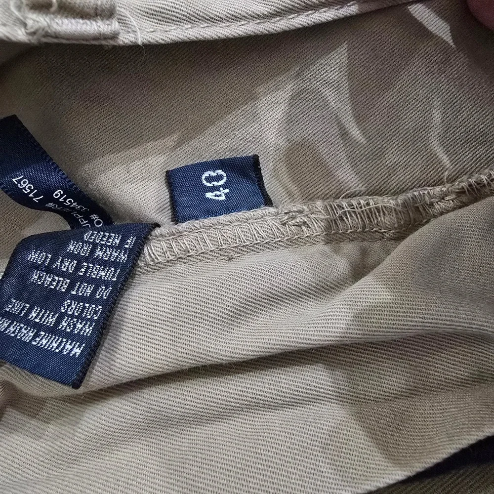Polo Ralph Lauren Tyler Short Mens 40 Tan Khaki Pleated Chino Cotton Shorts 0636